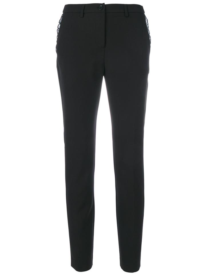 Sprwmn Black Leather High-waist Leggings