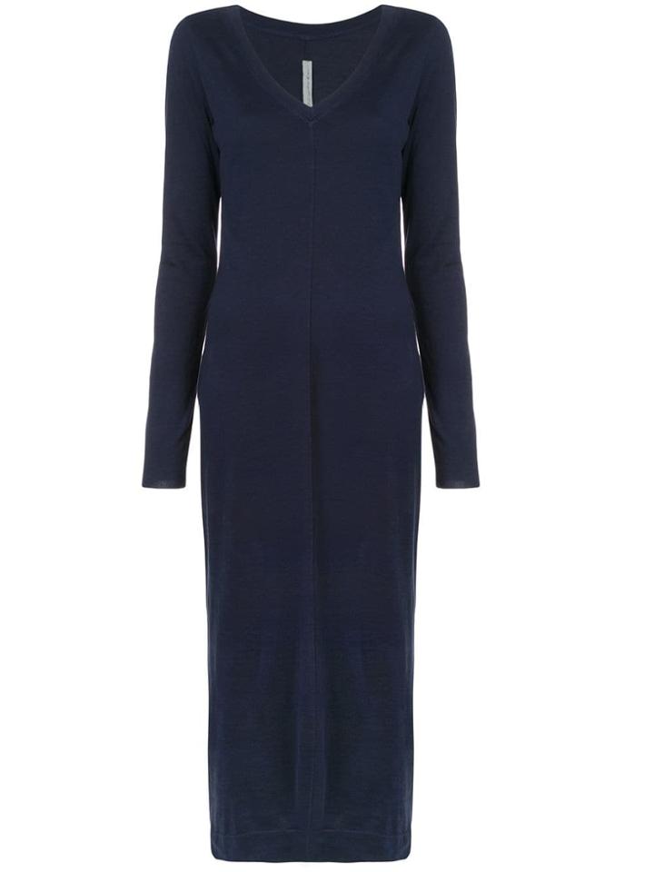 Raquel Allegra V-neck Jersey Dress - Blue