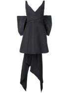 Carolina Herrera Bow-embellished Mini Dress - Black