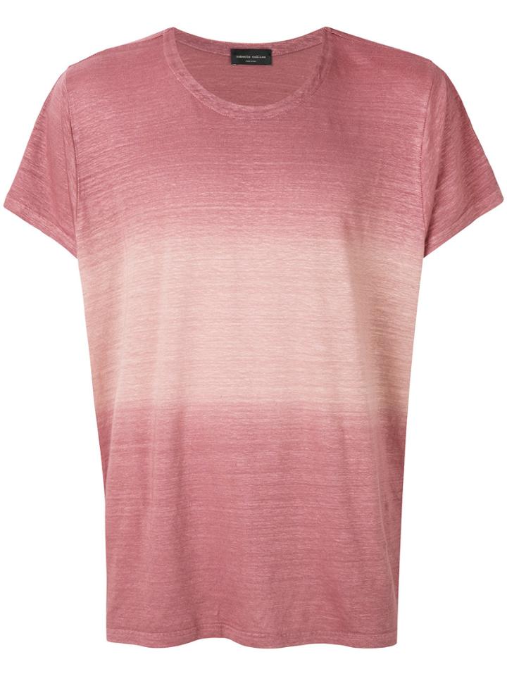 Roberto Collina Dégradé T-shirt - Pink & Purple