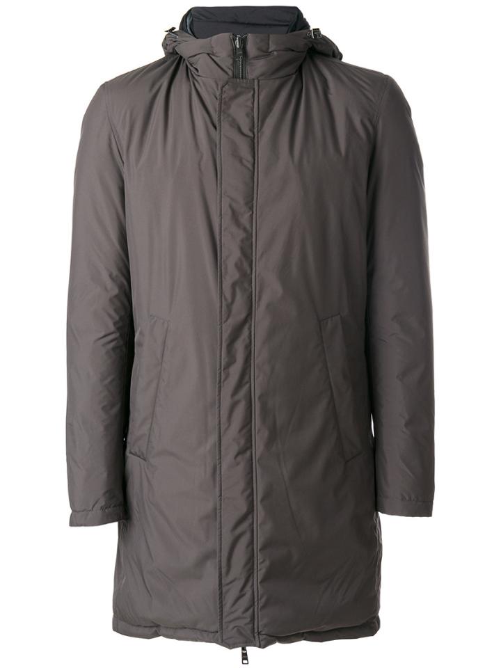 Herno Reversible Hooded Coat - Grey