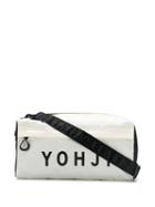 Y-3 Logo Print Gym Bag - White