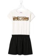 Moschino Kids Tiger Logo T-shirt Dress - White