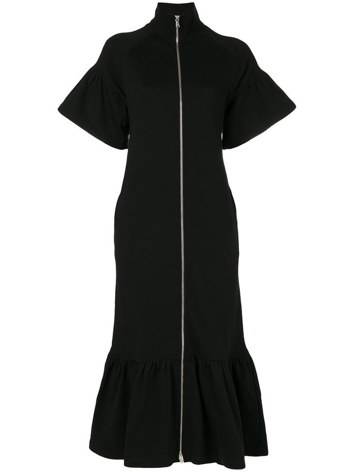 Mcq Alexander Mcqueen - Zipped Cardigan Dress - Women - Cotton - S, Black, Cotton