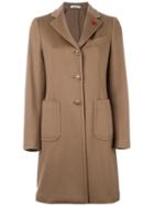 Lardini Single Breasted Coat, Women's, Size: 44, Brown, Acetate/wool/pbt Elite
