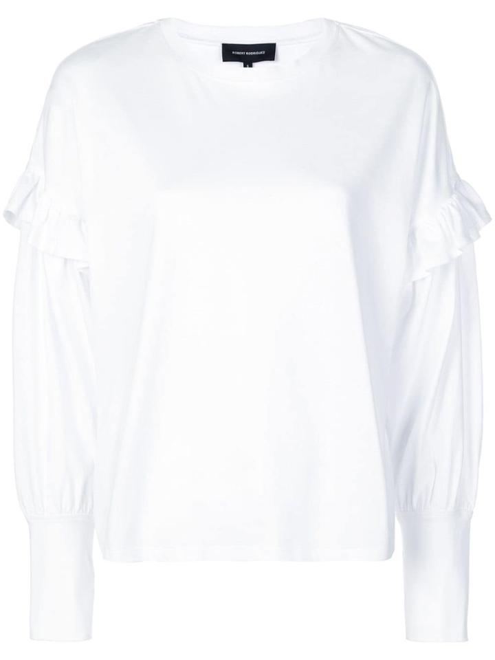 Robert Rodriguez Studio Hanna Ruffle Top - White