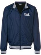 Ea7 Emporio Armani Zipped Logo Jacket - Blue