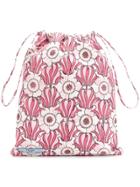 Prada Floral-print Drawstring Bag - Pink & Purple