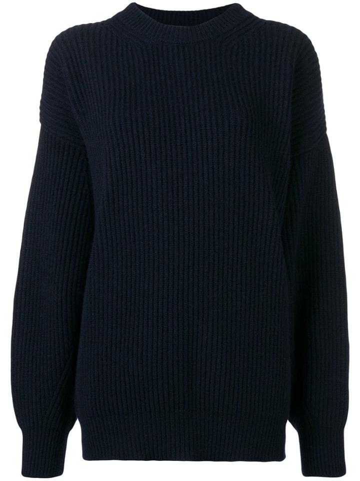 Department 5 Oversized Knit Sweater - Blue