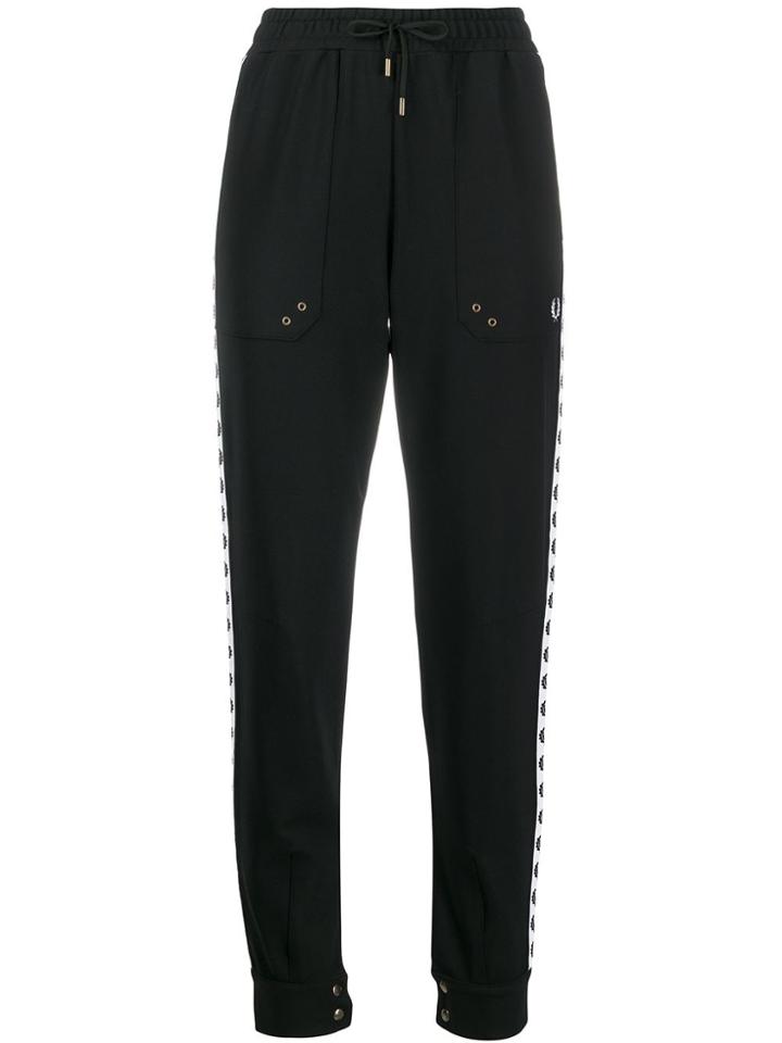 Fred Perry Embroidered Logo Trousers - Black
