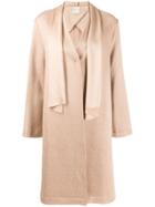 Forte Forte Sash Single Breasted Coat - Neutrals