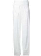 Roberto Collina High-waisted Trousers - White