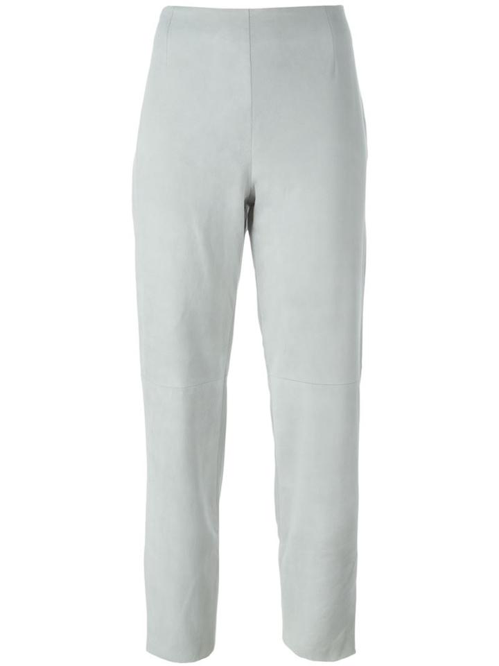 Kenzo Vintage Leather Cropped Trousers