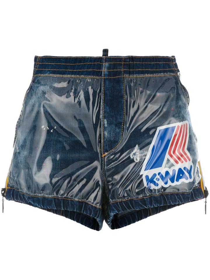 Dsquared2 K-way Track Shorts - Blue