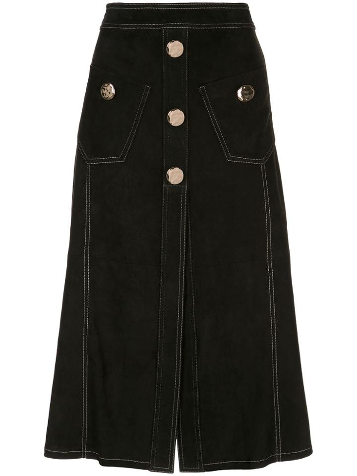 Alexis Balton Denim Skirt - Black