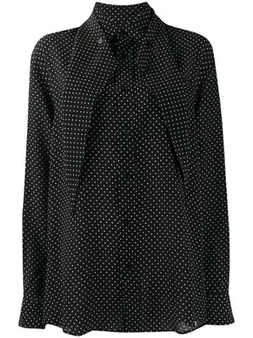 Plan C Plan C Cmcaa51k00ts005 Pon99 Polka Dots Black Silk