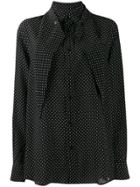 Plan C Plan C Cmcaa51k00ts005 Pon99 Polka Dots Black Silk