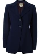 Hermès Vintage Fitted Blazer, Women's, Size: 38, Blue