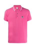 Kenzo Tiger Embroidery Polo Shirt - Pink