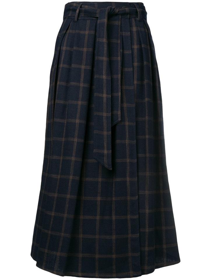 Dusan Pleated Skirt - Blue