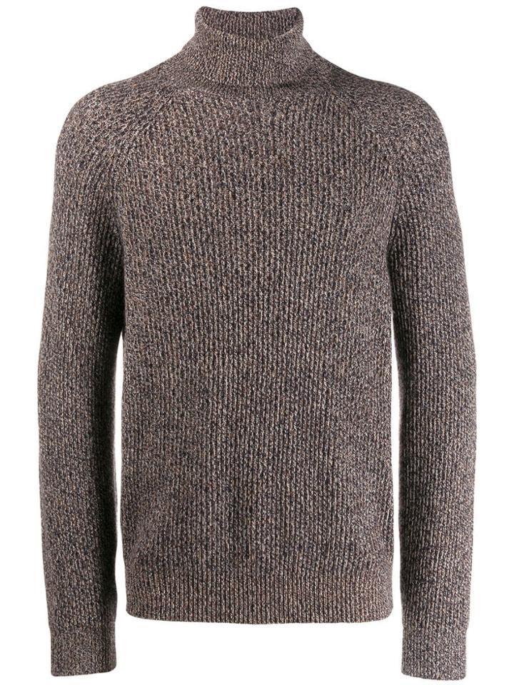 Brunello Cucinelli Chunky Roll Neck Jumper - Blue