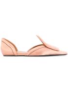 Marni Square Toed Loafers - Nude & Neutrals