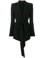 Alexandre Vauthier Tie Waist Blazer - Black