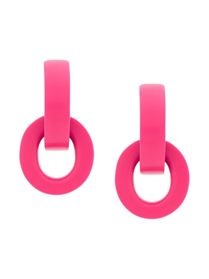 Monies Havana Geometric Earrings - Pink