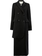 Uma Wang Asymmetric Double-breasted Coat - Black