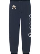 Gucci Cotton Jogging Pant With Ny Yankees&trade; Patch - Blue
