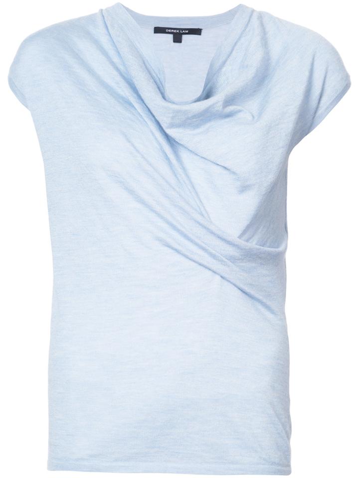 Derek Lam Asymmetrical Drape Sweater - Blue