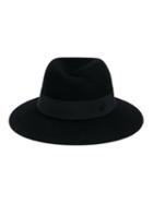 Maison Michel Virginie Felt Fedora Hat, Women's, Size: Small, Black, Wool