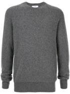 Ck Calvin Klein Long-sleeve Fitted Sweater - Grey