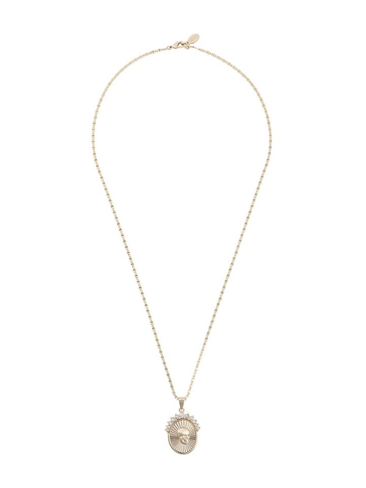 Alexander Mcqueen Skull Pendant Necklace - Metallic