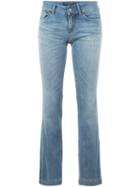 Dolce & Gabbana Flared Jeans, Women's, Size: 34, Blue, Cotton/spandex/elastane