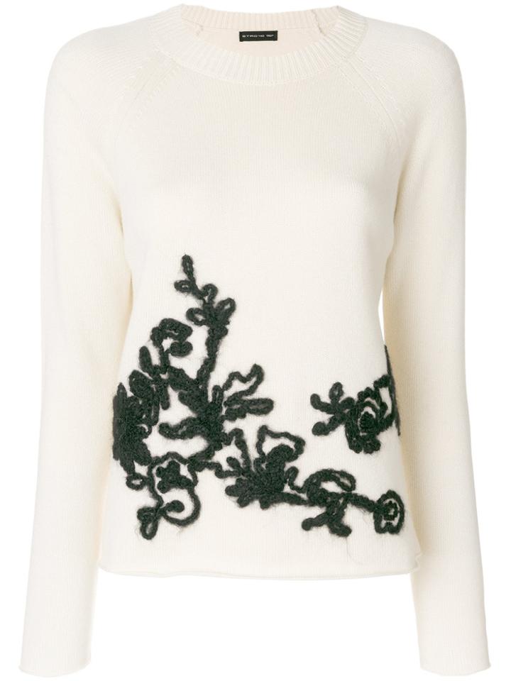 Etro Crew Neck Jumper - White