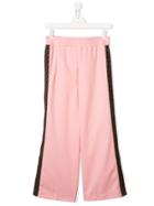 Fendi Kids Side-stripe Track Trousers - Pink