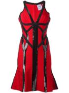 Hervé Léger Zahara Sequinned Dress, Women's, Size: Small, Red, Nylon/spandex/elastane/rayon