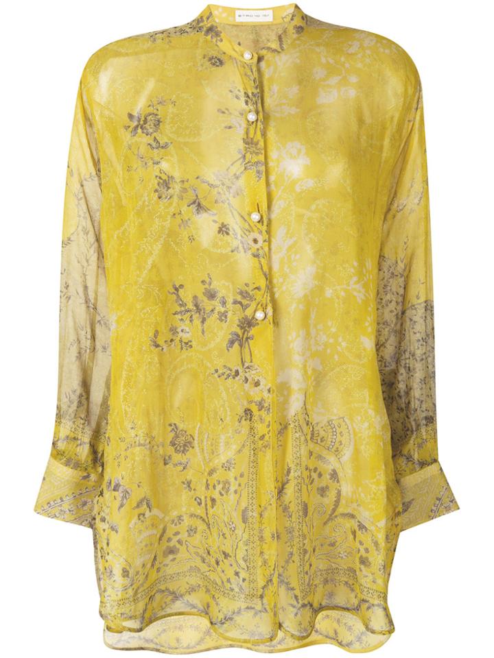 Etro Floral Printed Blouse - Green