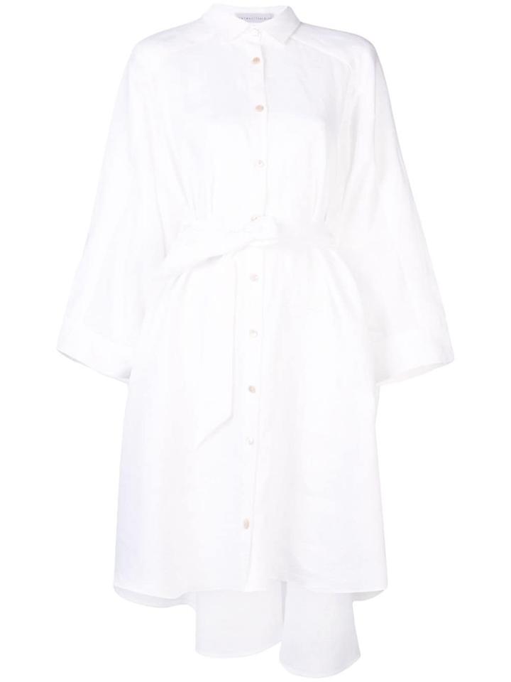 Palmer / Harding Oversized Shirt Dress - White