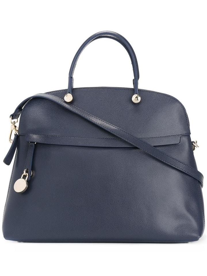 Furla Piper Tote, Women's, Blue, Leather