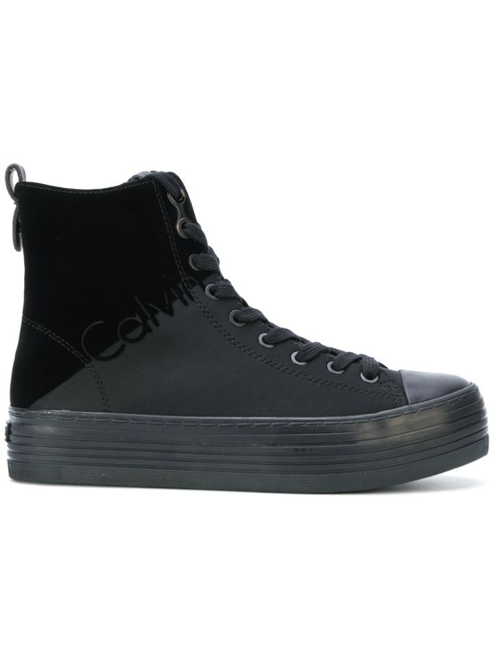 Calvin Klein Jeans Platform Hi-top Sneakers - Black
