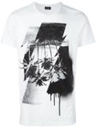 Diesel Skull Print T-shirt, Men's, Size: Small, White, Cotton