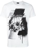 Diesel Skull Print T-shirt, Men's, Size: Small, White, Cotton