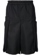 Comme Des Garçons Homme Plus Tailored Patterned Shorts - Black