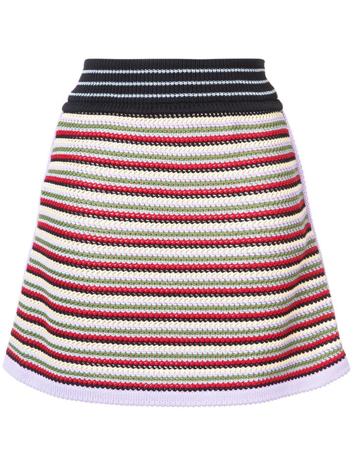 Alexa Chung Striped Skirt - Multicolour