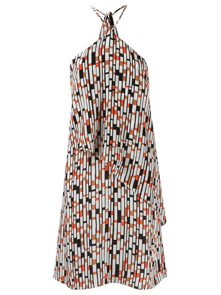 Andrea Marques Printed Tunic, Women's, Size: 38, White, Silk