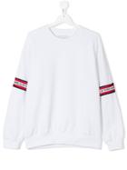 Gaelle Paris Kids Teen Logo Strap Sweatshirt - White