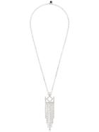 Karl Lagerfeld K/crystal Pendant Necklace - Silver