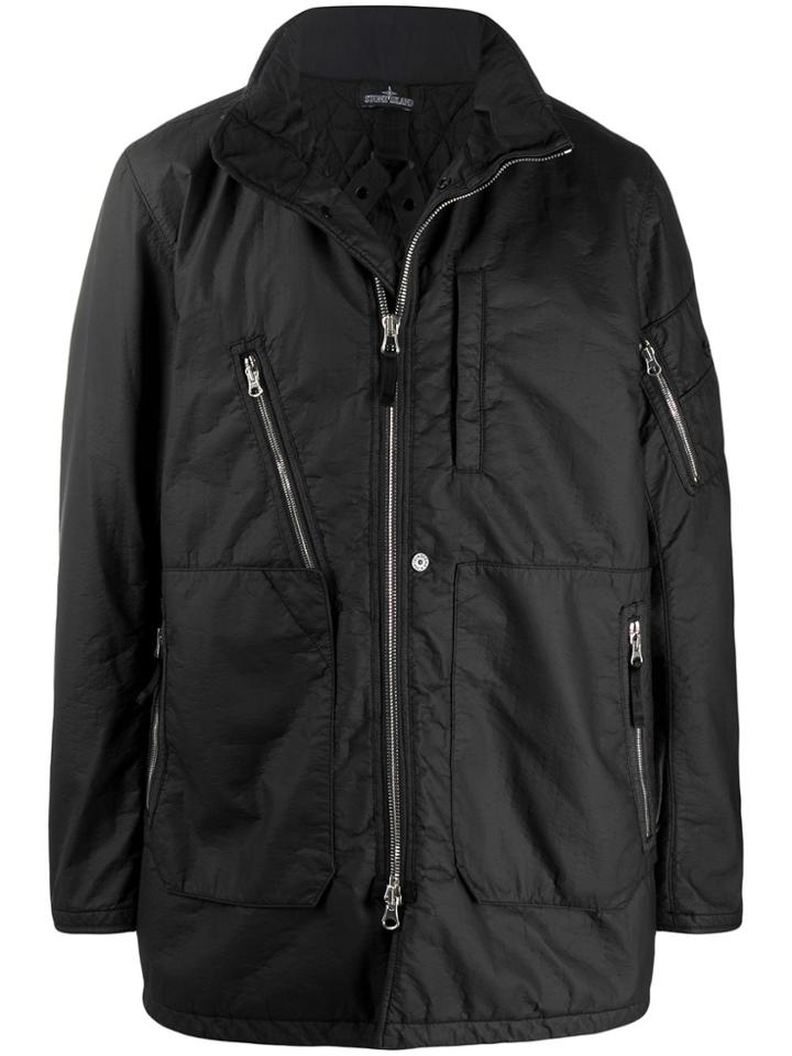 Stone Island Shadow Project Lightweight Zip-up Jacket - Black